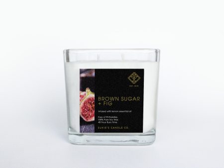 Brown Sugar + Fig 100% Pure Soy Double Wick Candle Online