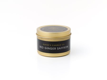 Red Ginger Saffron 100% Pure Soy Travel Size Candle Cheap