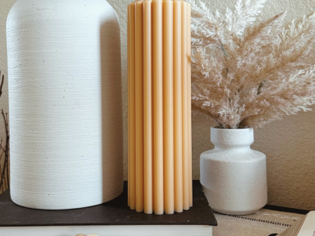 Spa Scented - Soy Wax Pillars (Neutral Colors) Discount