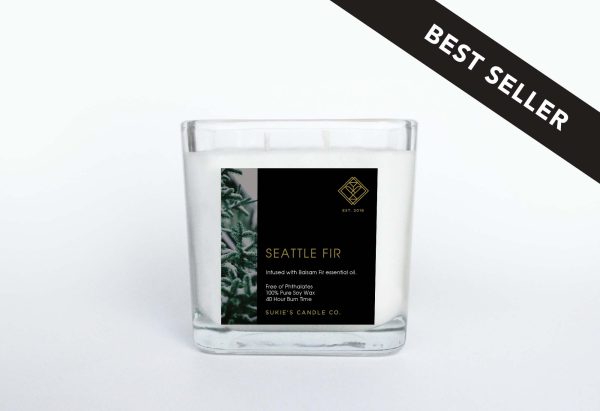 Seattle Fir 100% Pure Soy Double Wick Candle Discount