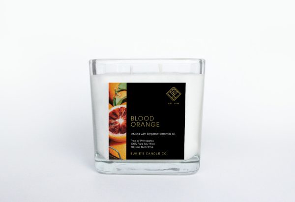 Blood Orange 100% Pure Soy Double Wick Candle Online now