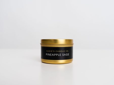 Pineapple Sage 100% Pure Soy Travel Size Candle Fashion