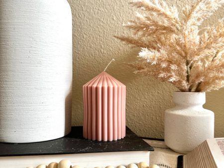 Woods Scented - Soy Wax Pillars (Neutral Colors) For Cheap