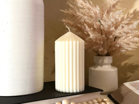 Floral Scented - Soy Wax Pillars (Neutral Colors) Online now