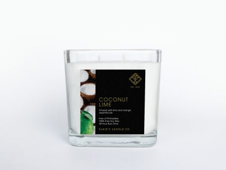 Coconut Lime 100% Pure Soy Double Wick Candle Supply