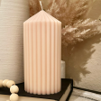 Woods Scented - Soy Wax Pillars (Neutral Colors) For Cheap