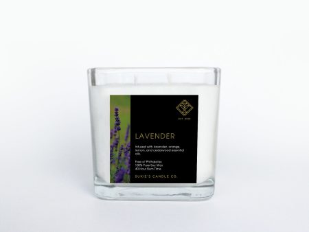 Lavender 100% Pure Soy Double Wick Candle Online