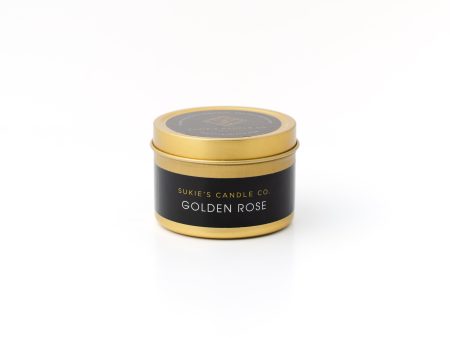 Golden Rose 100% Pure Soy Travel Size Candle For Cheap