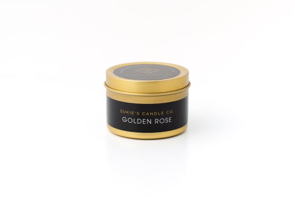 Golden Rose 100% Pure Soy Travel Size Candle For Cheap