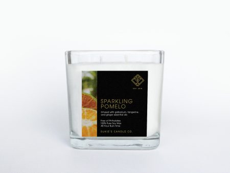 Sparkling Pomelo 100% Pure Soy Double Wick Candle Online Hot Sale