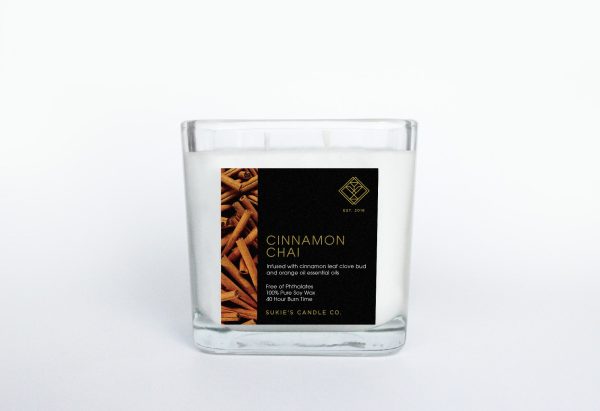 Cinnamon Chai 100% Pure Soy Double Wick Candle Online Sale