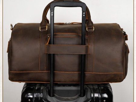 Woosir Leather Large Duffle Bags with Laptop Compartment Supply