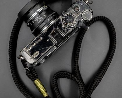 Flat Black Acrylic Camera Strap SE Online now