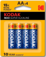 Kodak Alkmax AA 4 pack Online Sale