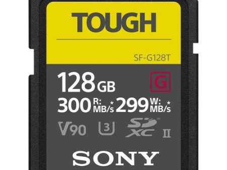 Sony 128GB SF-G TOUGH Series UHS-II SDXC Memory Card Supply