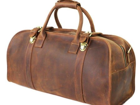 Leather Travel Bag Mens With Lock Online now