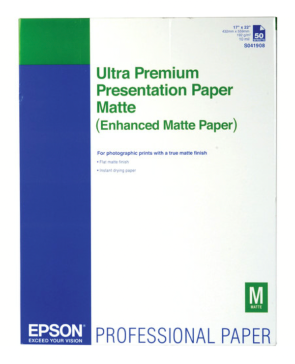 Epson Ultra Premium Presentation Paper Matte (17 x 22 , 50 Sheets) Online Sale