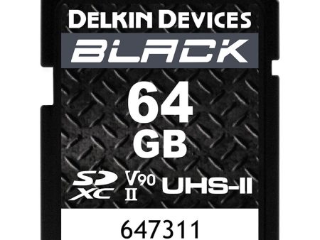 Delkin Rugged Black SD UHS-II v90 64 GB Online Hot Sale