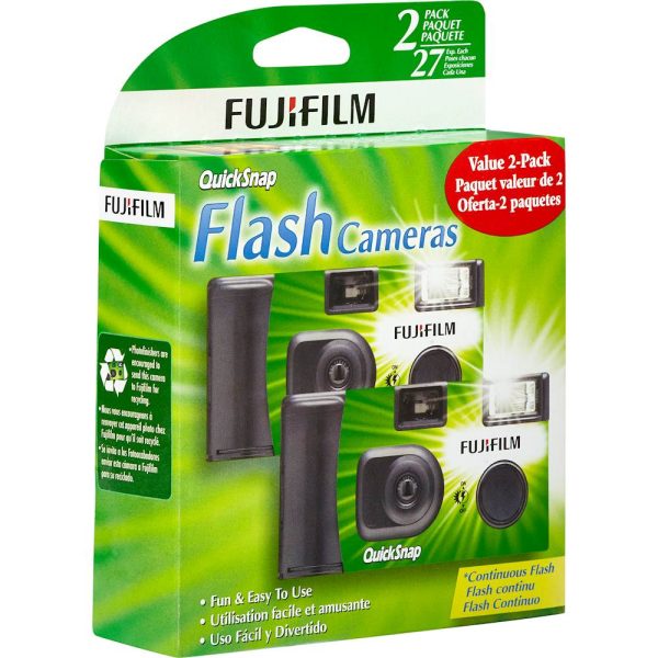 FUJIFILM Quicksnap 400 ISO 35mm X 27 exp - 2 PACK - DISPOSABLE CAMERA Supply