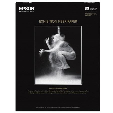 Epson Exhibition Fine Art Fiber Glossy Inkjet Paper, 13 mil., 325gsm, 13x19 , 25 Sheets For Discount