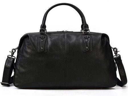 Woosir Leather Travel Bag Black Discount