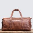 Vintage Leather Duffle Bag Mens Leather Weekender Online now