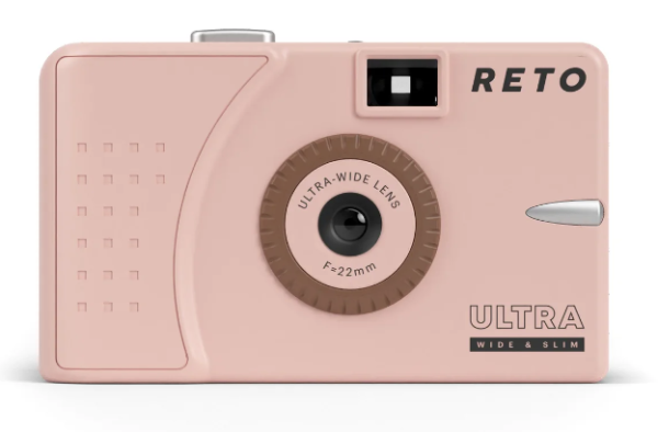 Reto Project Ultra-Wide & Slim 35mm Film Camera (Pink) Fashion