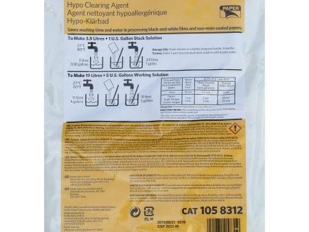 Kodak Professional Hypo Clearing Agent (to make 5 gal) Supply