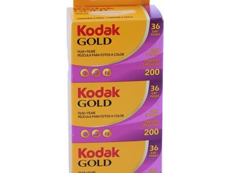 Kodak Kodacolor Gold 200 Color Negative Film, ISO 200, 35mm Size, 36 Exposure, 3-Pack For Discount