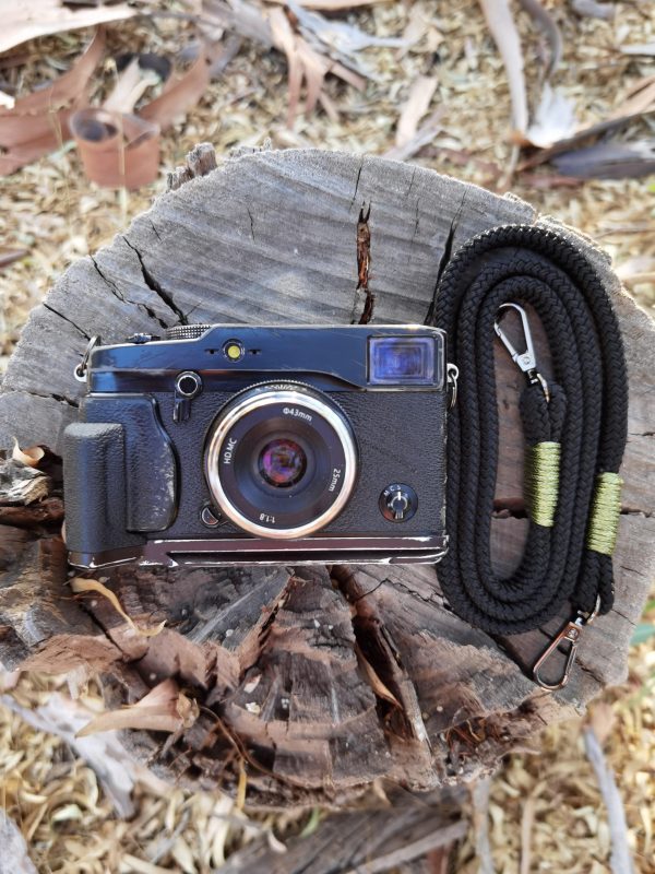 Flat Black Acrylic Camera Strap SE Online now