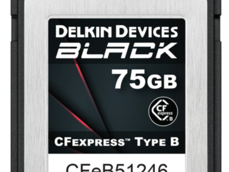 Delkin Devices 75GB BLACK CFexpress Type B Memory Card (1725 MB s READ, 1240 MB s WRITE) For Sale