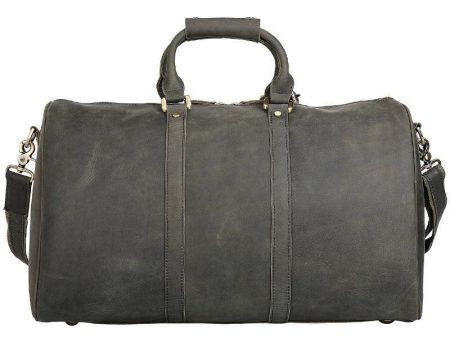 Woosir Handmade Full Grain Leather Duffle Bag Army Green Supply