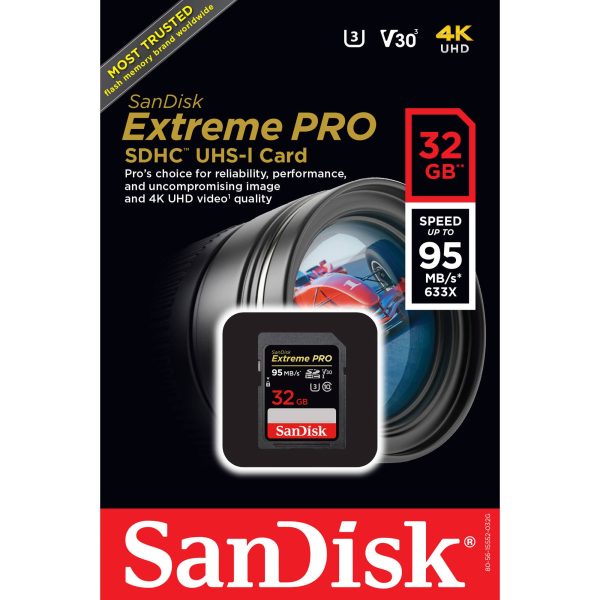 Sandisk Extreme Pro 32GB SDHC UHS-I 95MB s Online