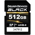 Delkin Devices 512GB BLACK UHS-II SDXC Memory Card (V90, 300MB s READ, 250MB s WRITE) For Discount