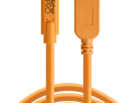 Tether Tools TetherPro USB Type-C to USB Type-A Extension Cable (15 , Orange) on Sale