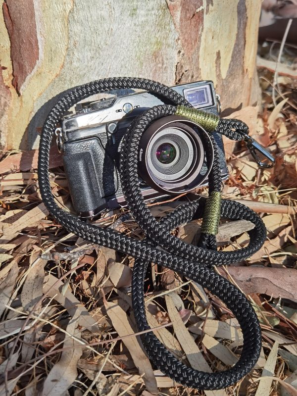 Flat Black Acrylic Camera Strap SE Online now