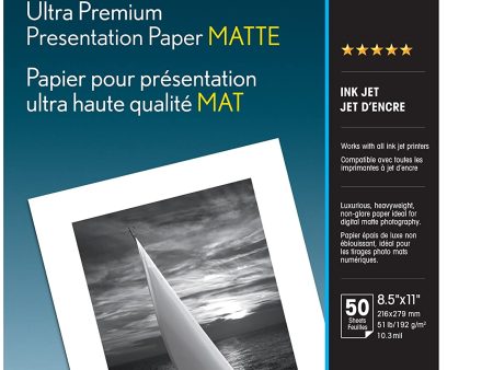 Epson Ultra Premium Presentation Paper Matte (8.5 x 11 , 50 Sheets) Online now