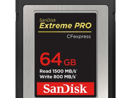 SanDisk 64GB Extreme PRO CFexpress Card Type B Online Sale