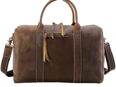 Woosir Mens Leather Duffel Bag Overnight Tote Supply