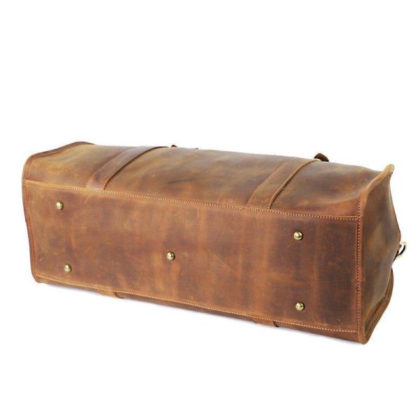 Leather Travel Bag Mens With Lock Online now