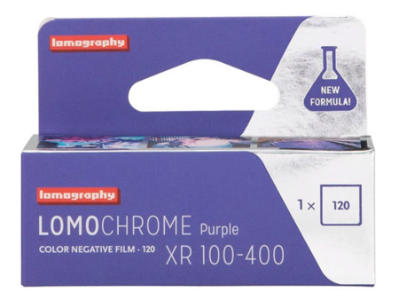 Lomography Purple XR 100-400 Color Negative Film (120 Roll Film) on Sale