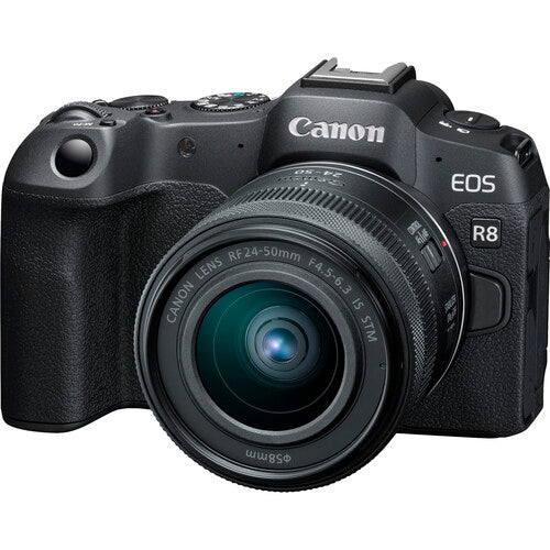 Canon EOS R8 Mirrorless Camera with RF 24-50mm f 4.5-6.3 IS STM Lens on Sale