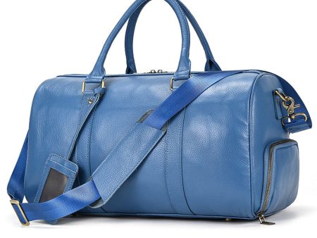 Leather Duffle Bag with Shoes Compartment For Cheap