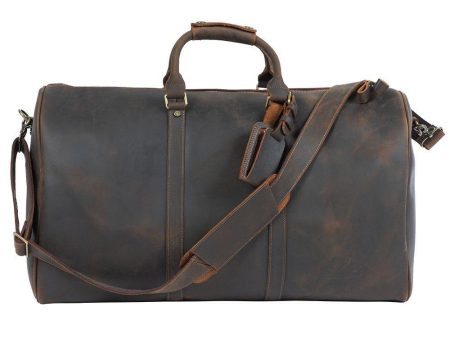 Leather Weekender Duffel Luggage Bag 24 inch Online