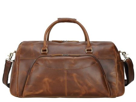 Leather Duffle Travel Bags for Men with Pockets Online