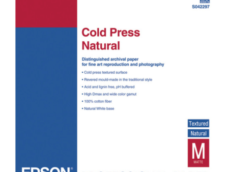 Epson Cold Press Natural Paper (8.5 x 11 , 25 Sheets) Online now