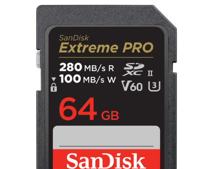 SanDisk 64GB Extreme PRO UHS-II SDXC Memory Card Fashion