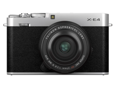 FUJIFILM X-E4 Body with XF 27mm F2.8 R WR Lens, Silver Online