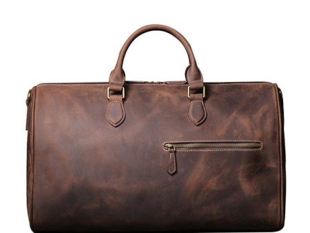 Woosir Cowhide Duffle Overnight Bag 20  Online now