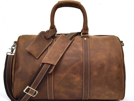 Real Leather Duffel Bags For Men 18 Inch Sale